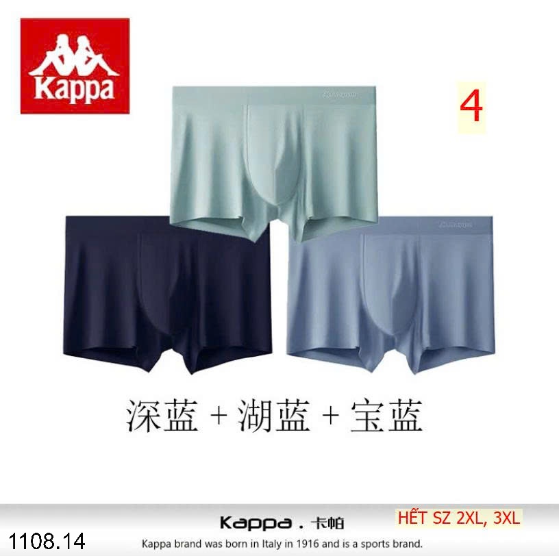 25HA1108.14 - SET 3 QUẦN SỊP ĐÙI NAM KAPPA
