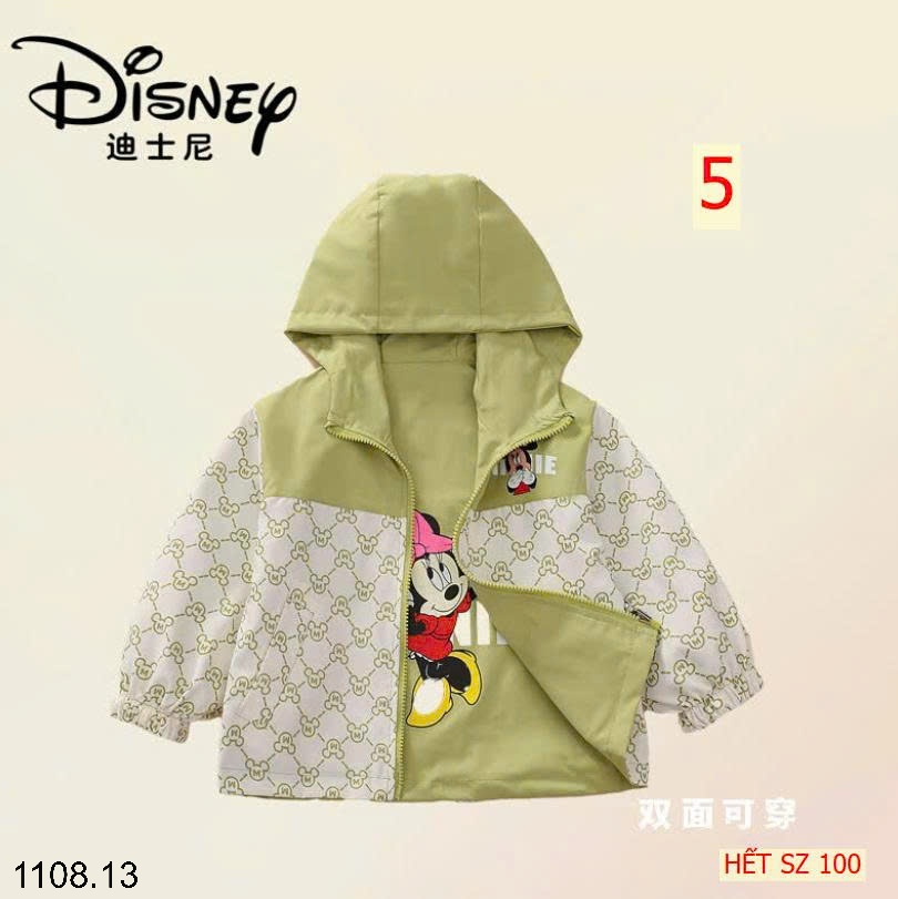 25HA1108.13 - ÁO KHOÁC GIÓ 2 MẶT DISNEY CHO BÉ