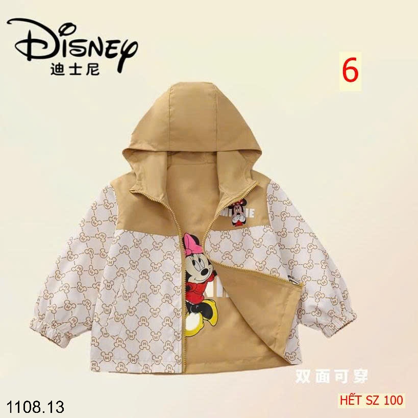 25HA1108.13 - ÁO KHOÁC GIÓ 2 MẶT DISNEY CHO BÉ