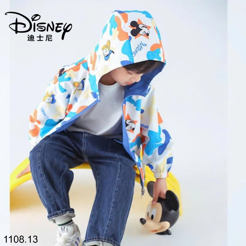 25HA1108.13 - ÁO KHOÁC GIÓ 2 MẶT DISNEY CHO BÉ