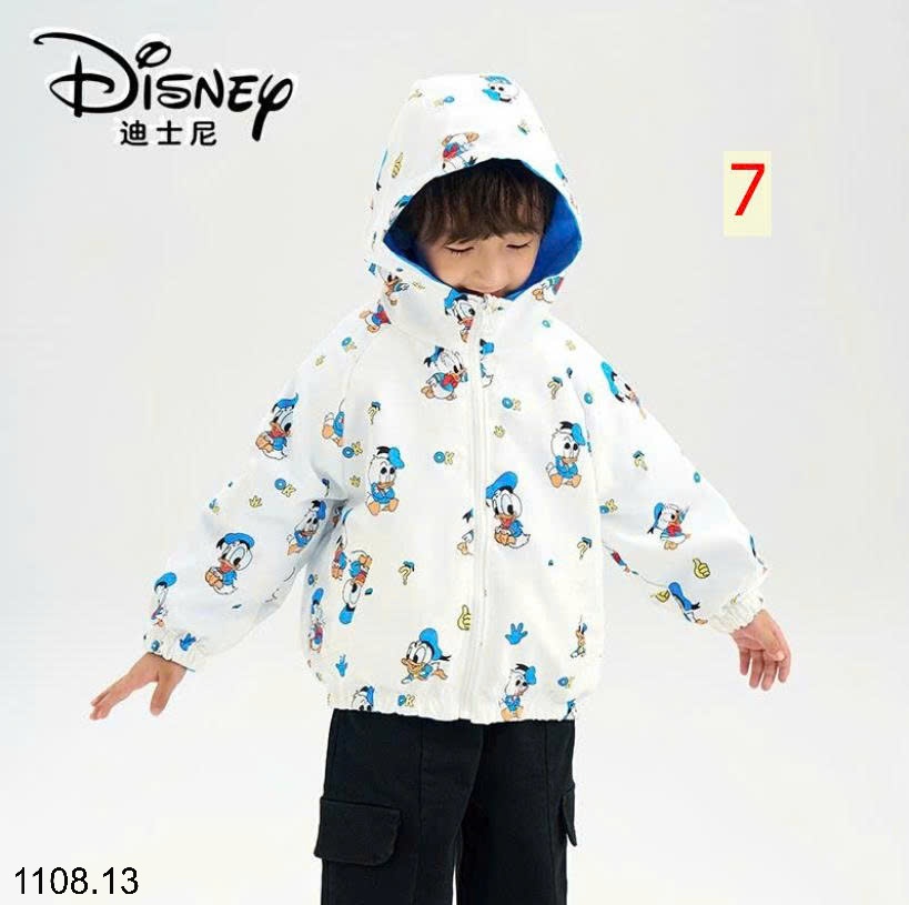 25HA1108.13 - ÁO KHOÁC GIÓ 2 MẶT DISNEY CHO BÉ