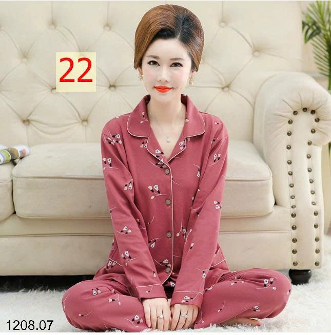 25HA1208.07 - BỘ PIZAMA TRUNG NIÊN CHO MẸ