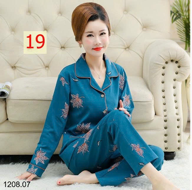 25HA1208.07 - BỘ PIZAMA TRUNG NIÊN CHO MẸ