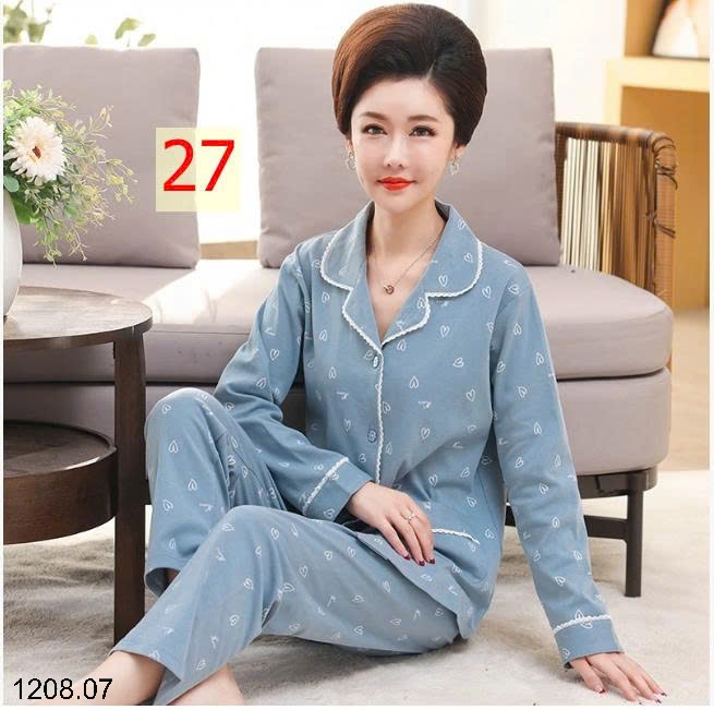 25HA1208.07 - BỘ PIZAMA TRUNG NIÊN CHO MẸ