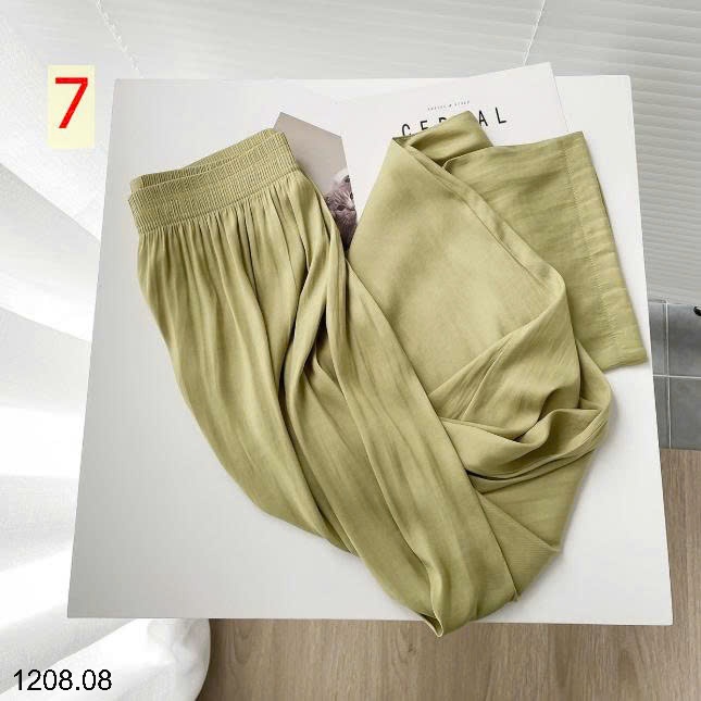 25HA1208.08 - QUẦN ỐNG XUÔNG TƠ LỤA NHIỀU MÀU
