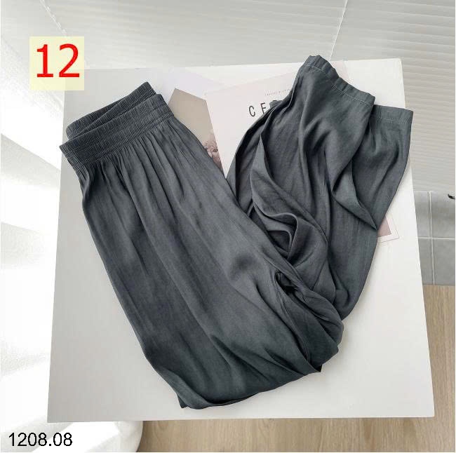25HA1208.08 - QUẦN ỐNG XUÔNG TƠ LỤA NHIỀU MÀU