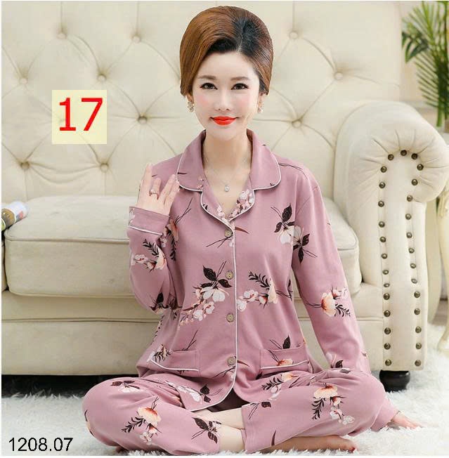 25HA1208.07 - BỘ PIZAMA TRUNG NIÊN CHO MẸ
