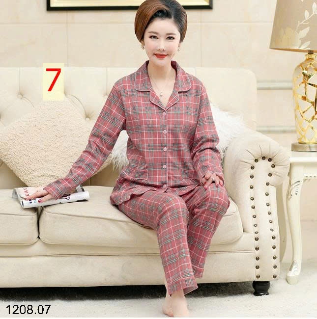25HA1208.07 - BỘ PIZAMA TRUNG NIÊN CHO MẸ