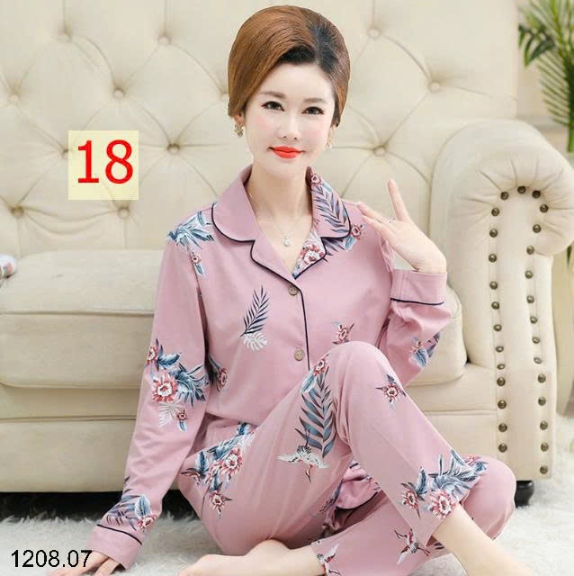 25HA1208.07 - BỘ PIZAMA TRUNG NIÊN CHO MẸ