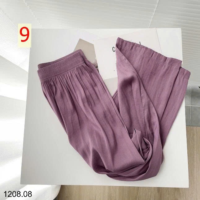 25HA1208.08 - QUẦN ỐNG XUÔNG TƠ LỤA NHIỀU MÀU