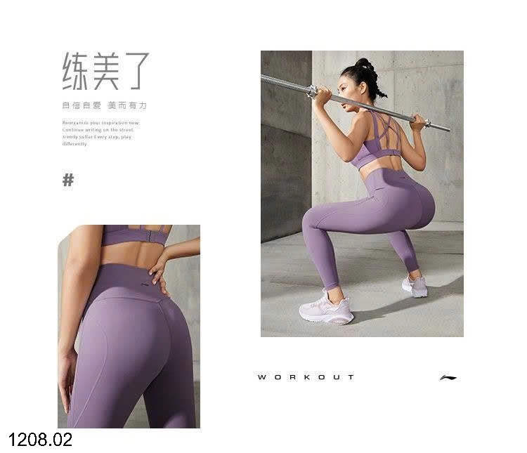 25HA1208.02 - QUẦN LEGGING THỂ THAO LINING CHO NỮ