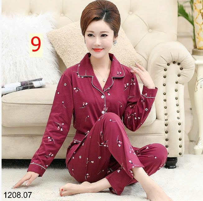 25HA1208.07 - BỘ PIZAMA TRUNG NIÊN CHO MẸ