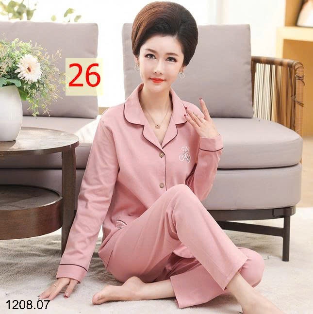 25HA1208.07 - BỘ PIZAMA TRUNG NIÊN CHO MẸ