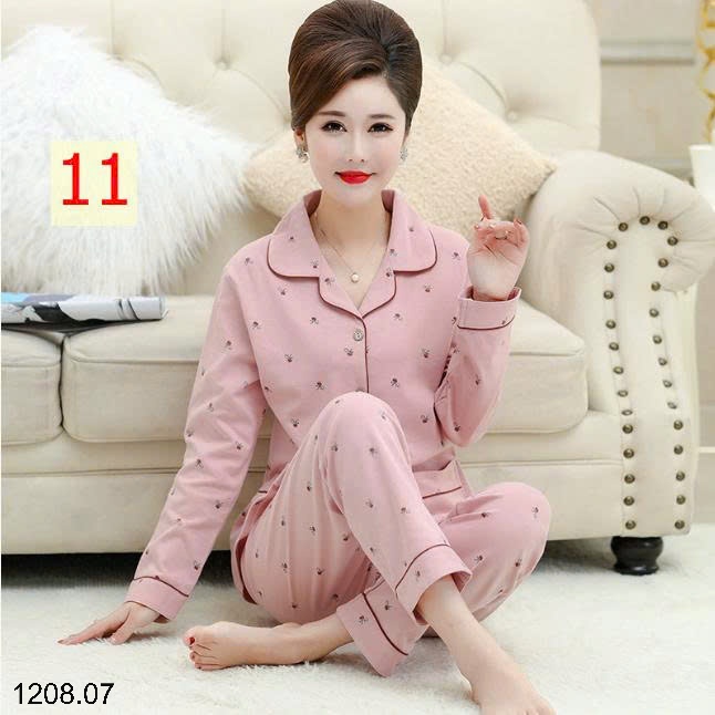 25HA1208.07 - BỘ PIZAMA TRUNG NIÊN CHO MẸ