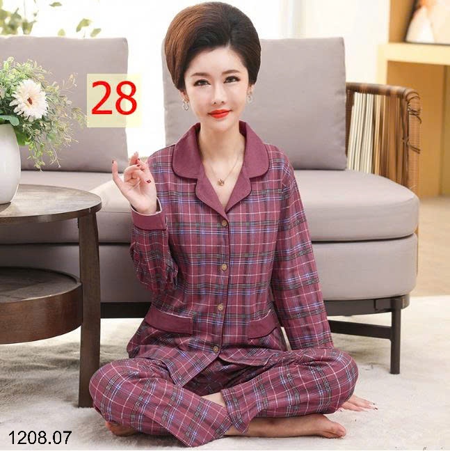 25HA1208.07 - BỘ PIZAMA TRUNG NIÊN CHO MẸ