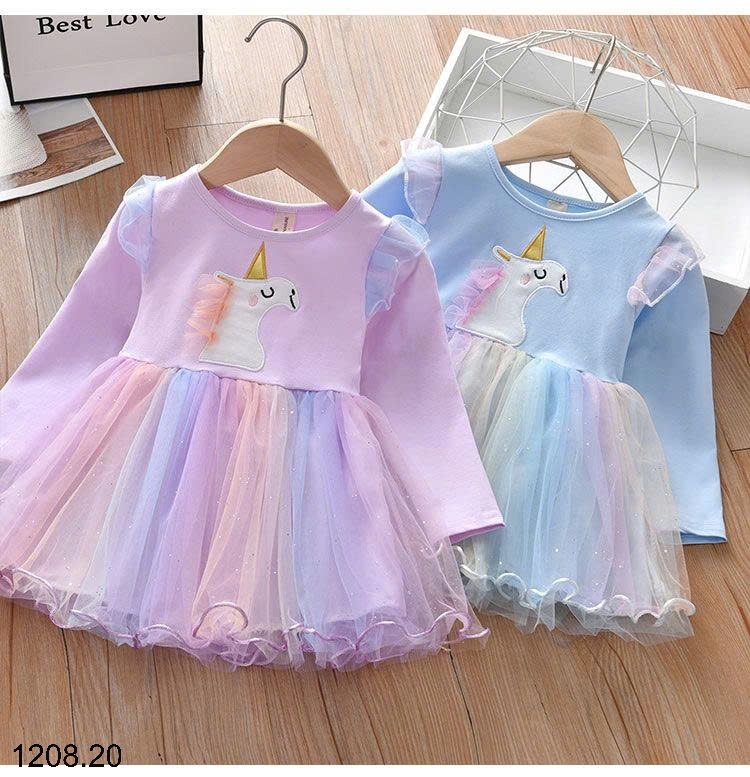 25HA1208.20 - VÁY NGỰC PONY PHỐI REN BÉ GÁI