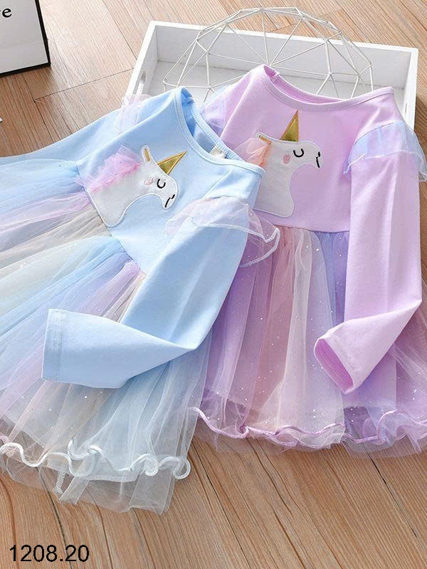 25HA1208.20 - VÁY NGỰC PONY PHỐI REN BÉ GÁI