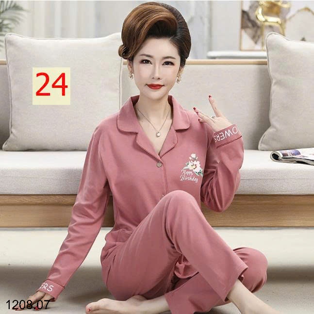 25HA1208.07 - BỘ PIZAMA TRUNG NIÊN CHO MẸ