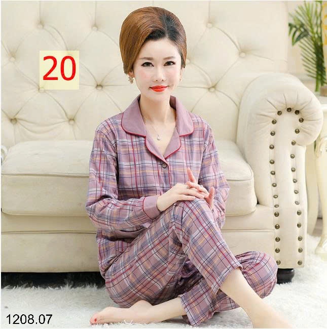 25HA1208.07 - BỘ PIZAMA TRUNG NIÊN CHO MẸ