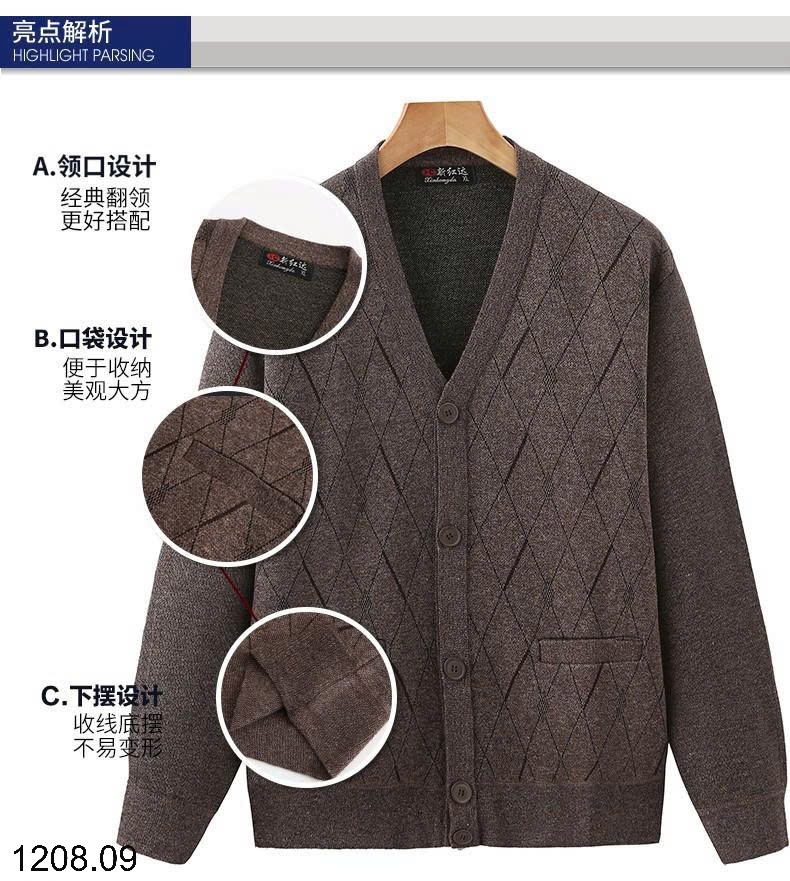 25HA1208.09 - ÁO LEN CARDIGAN CHO BỐ