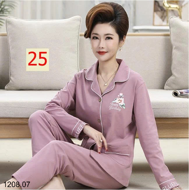 25HA1208.07 - BỘ PIZAMA TRUNG NIÊN CHO MẸ