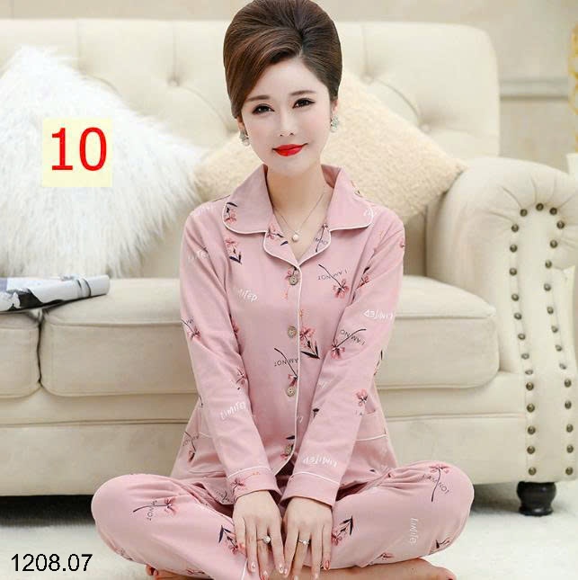 25HA1208.07 - BỘ PIZAMA TRUNG NIÊN CHO MẸ