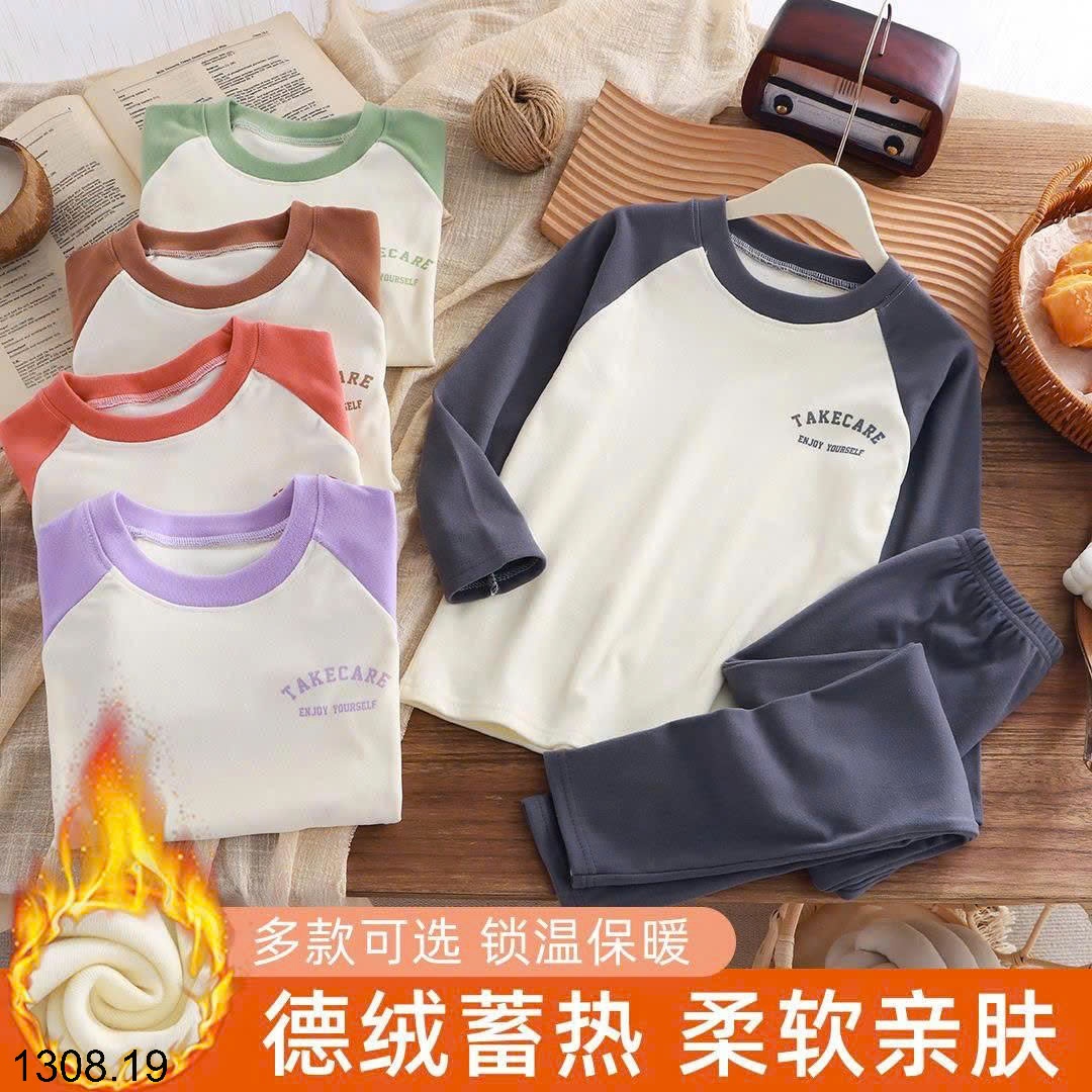25HA1308.19 - BỘ NỈ NHUNG TUYẾT CHO BÉ SIZE ĐẠI