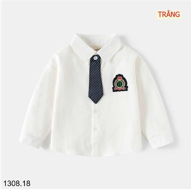 25HA1308.18 - ÁO SƠ MI WELLKIDS KÈM CÀ VẠT
