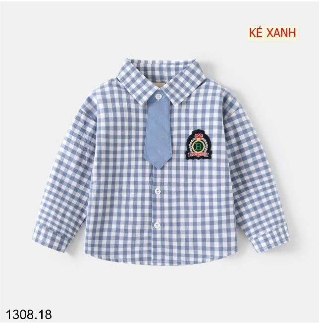 25HA1308.18 - ÁO SƠ MI WELLKIDS KÈM CÀ VẠT