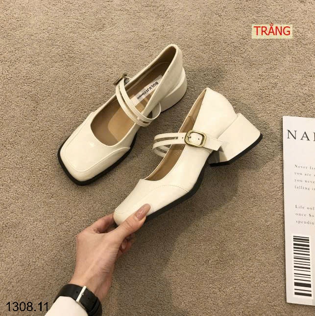 25HA1308.11 - GIÀY MARRY JANE ĐẾ VUÔNG