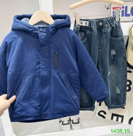 25HA1408.19 - ÁO KHOÁC KACADY DÀY ẤM CHO BÉ