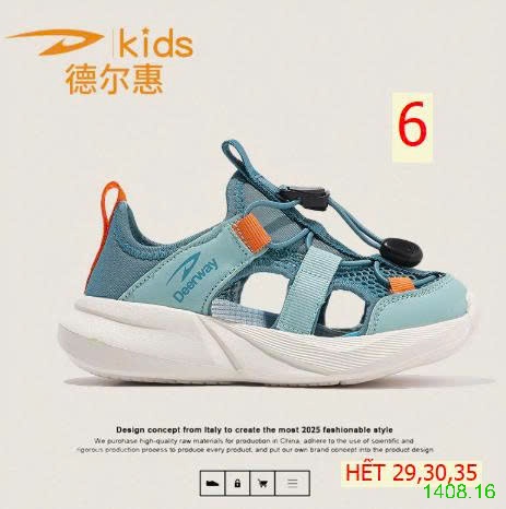 25HA1408.16 - GIÀY LỖ THOÁNG KHÍ DEERWAY KIDS