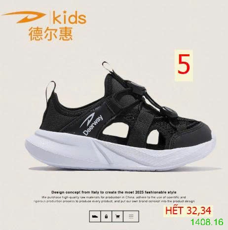 25HA1408.16 - GIÀY LỖ THOÁNG KHÍ DEERWAY KIDS