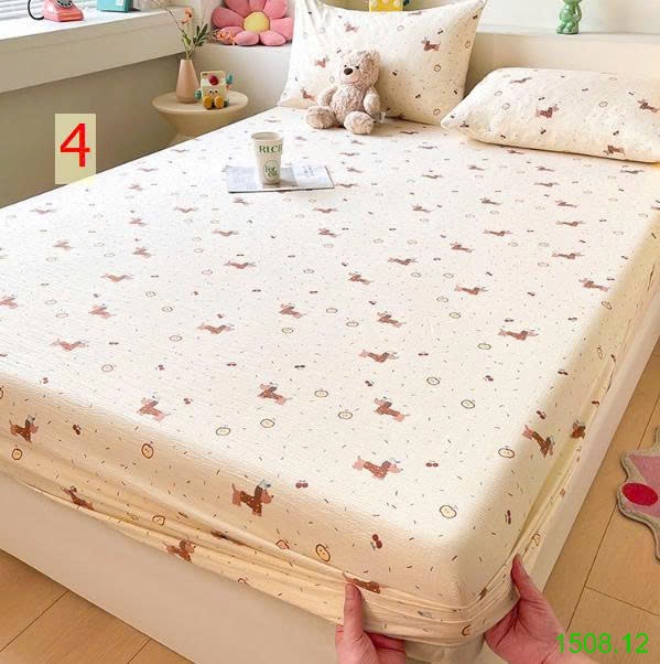 25HA1508.12 - SET GA KÈM 2 VỎ GỐI NHĂN
