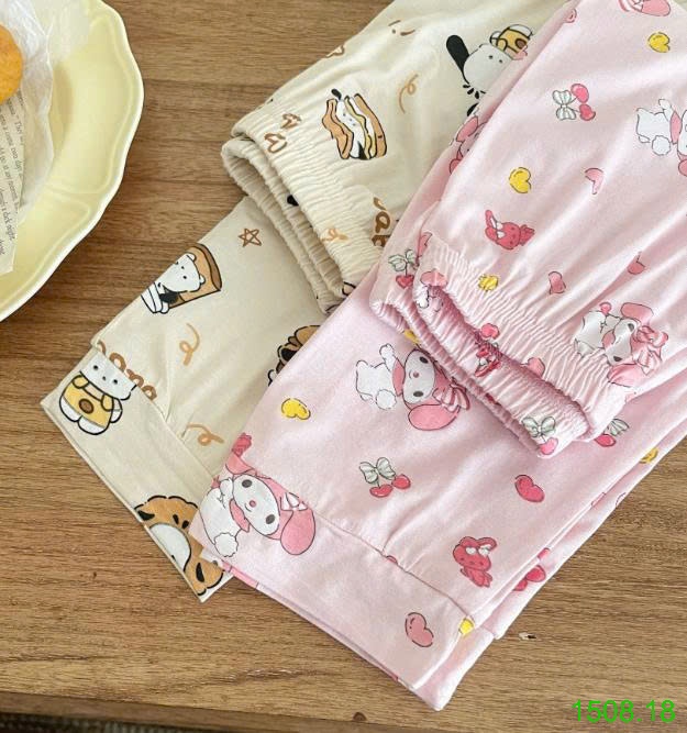 25HA1508.18 - BỘ MẶC NHÀ HOẠT HÌNH MOCO MOKOKO