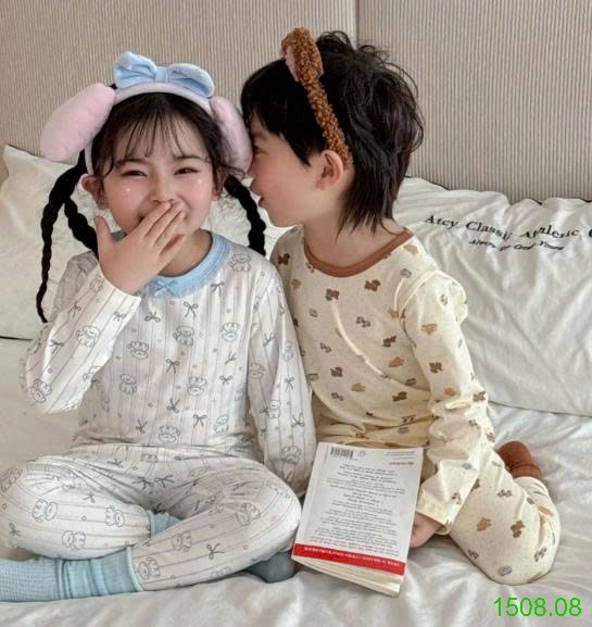 25HA1508.08 - BỘ MẶC NHÀ QUẢNG CHÂU CAO CẤP CHO BÉ