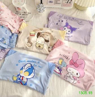 25HA1508.18 - BỘ MẶC NHÀ HOẠT HÌNH MOCO MOKOKO