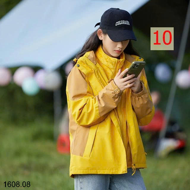 25HA1608.08 - ÁO KHOÁC GIÓ 2 CHI TIẾT NAM NỮ