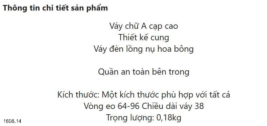 25HA1608.14 - CHÂN VÁY BÍ ĐÍNH NƠ ANGEL