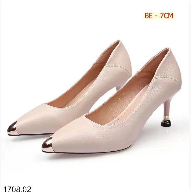 25HA1708.02 - GIÀY MŨI NHỌN CAO GÓT GIẪM GÓT