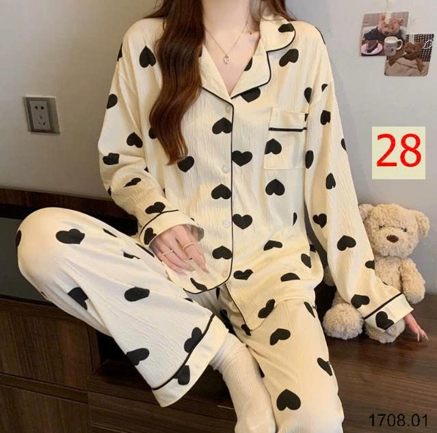 25HA1708.01 - BỘ NỮ PIZAMA MẶC NHÀ