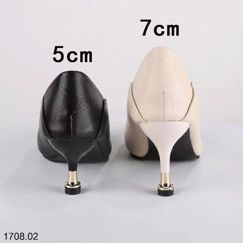 25HA1708.02 - GIÀY MŨI NHỌN CAO GÓT GIẪM GÓT