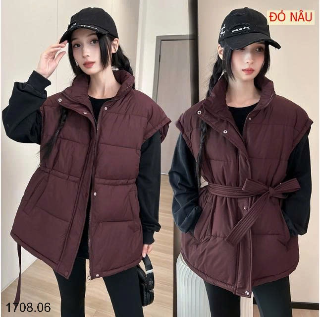 25HA1708.06 - ÁO GILE PHAO THẮT EO CHO NỮ