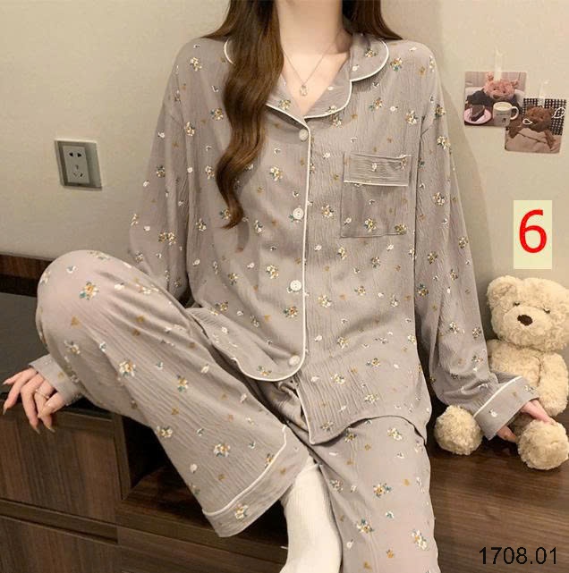 25HA1708.01 - BỘ NỮ PIZAMA MẶC NHÀ