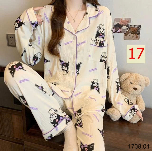 25HA1708.01 - BỘ NỮ PIZAMA MẶC NHÀ