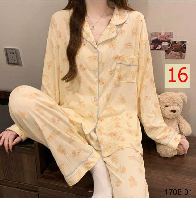 25HA1708.01 - BỘ NỮ PIZAMA MẶC NHÀ