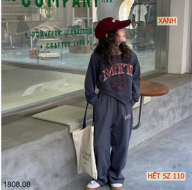 25HA1808.08 - BỘ NỈ MIT BÉ GÁI KOOL NGẦU SIZE ĐẠI
