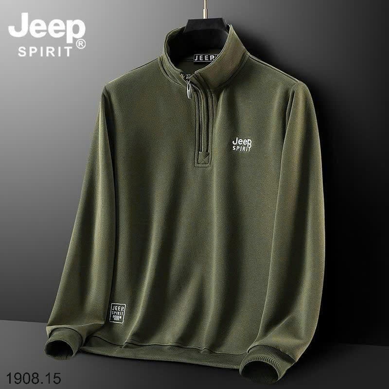 25HA1908.15 - ÁO NỈ JEEP NAM KÉO KHÓA CỔ