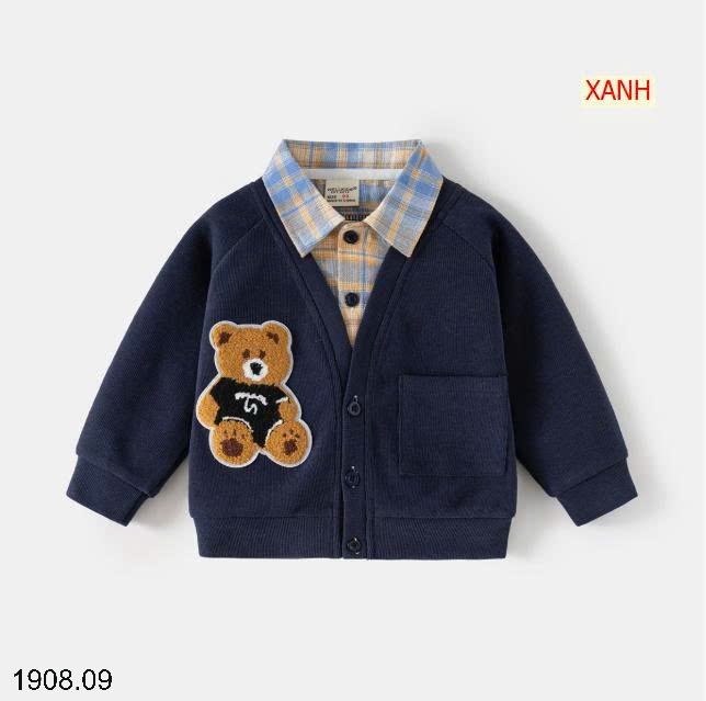 25HA1908.09 - ÁO PHỐI CỔ SƠ MI WELLKIDS