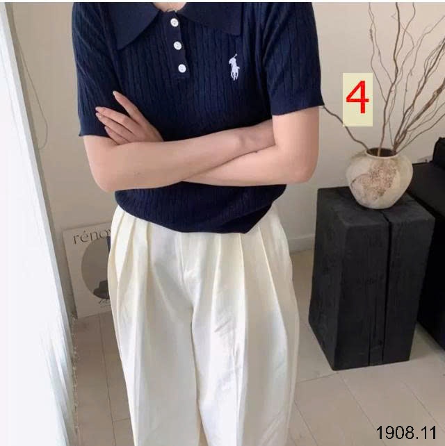25HA1908.11 - ÁO POLO THÊU NGỰA NỮ